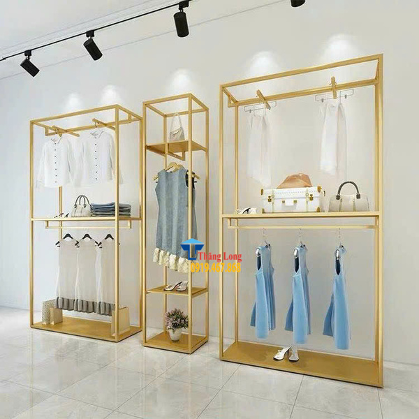 Gợi ý 10 mẫu kệ treo quần áo đẹp shop thời trang và gia đình